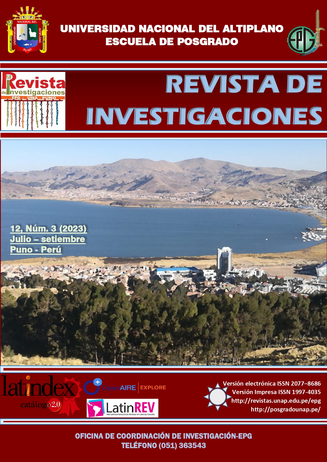 					Ver Vol. 12 Núm. 3 (2023): Revista de Investigaciones
				