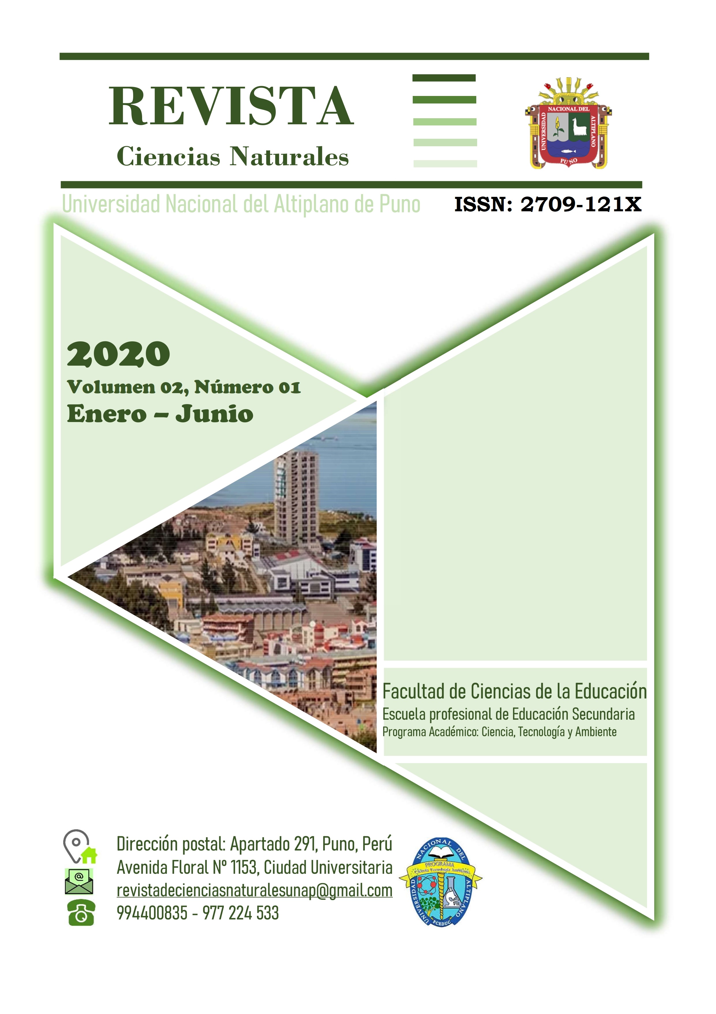 					View Vol. 2 No. 1 (2020): Revista de Ciencias Naturales.
				