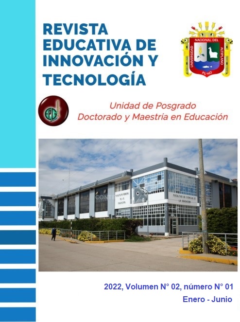 					View Vol. 2 No. 1 (2022): Revista educativa de innovación y tecnología
				