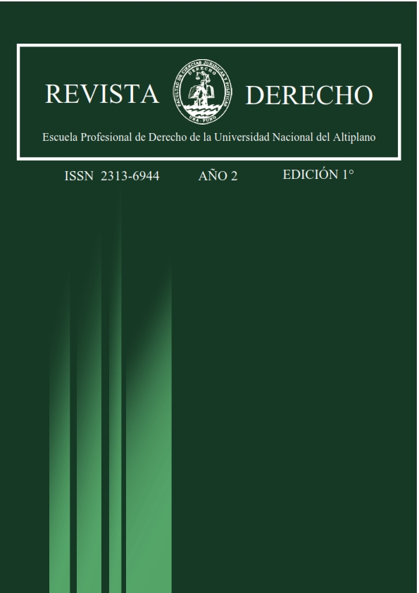 					Ver Vol. 10 Núm. 2 (2025): Revista de Derecho de la Universidad Nacional del Altiplano de Puno
				